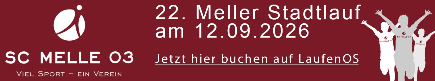 22. Meller Stadtlauf am 12.09.2026 - Das Event-Highlight in der Meller Innenstadt